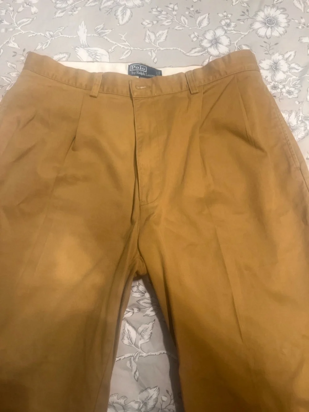 Ralph Lauren Camel men’s dress pants/worn once/dry cleaned 38/34 - Picture 3 of 8